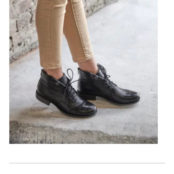 Miz Mooz blue leather lace-up ankle boots size 37 - Picture 1 of 9